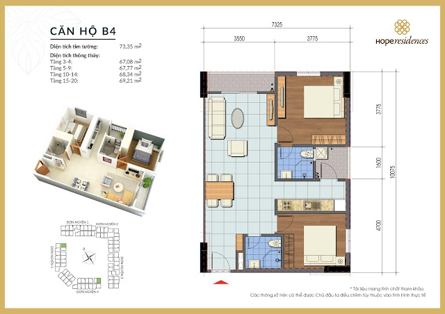 Mặt bằng thiết kế tòa Đơn Nguyên 5 Hope Residences Phúc Đồng Mặt bằng thiết kế tòa Đơn Nguyên 5 Hope Residences Phúc Đồng