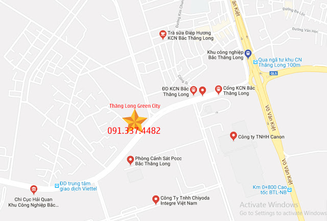 Vị trí dự án nhà ở xã hội Thăng Long Green City Kim Chung Đông Anh Hà Nội