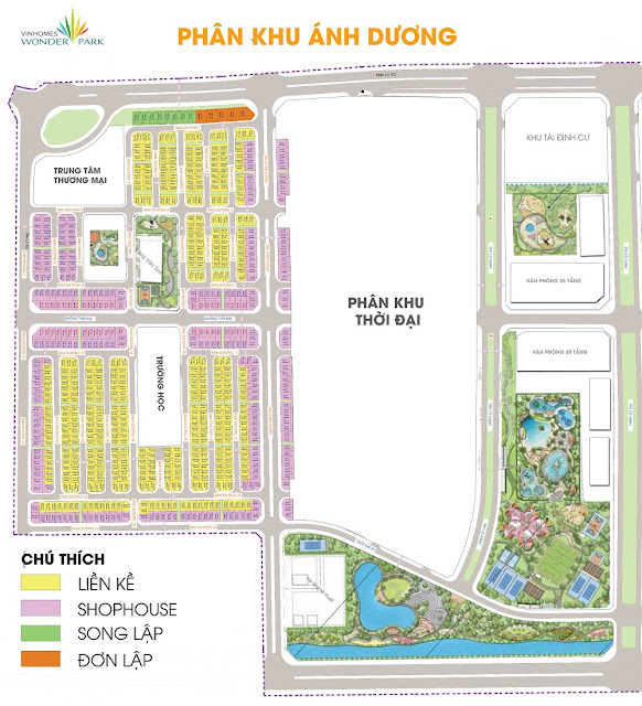 Mở bán Vinhomes Wonder Park Đan Phượng dự án Biệt thự Liền kề shophouse và chung cư cao cấp