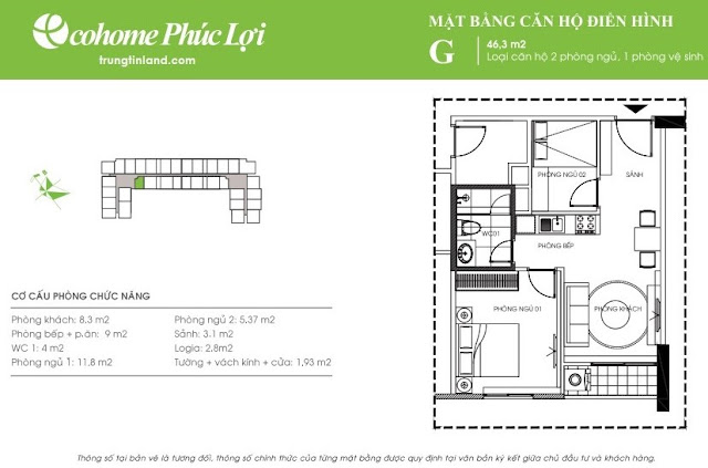 Mặt bằng Eco Home Phúc đồng long biên sàn căn hộ điển hình Mặt bằng Eco Home Phúc đồng long biên sàn căn hộ điển hình