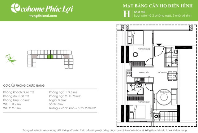 Mặt bằng Eco Home Phúc đồng long biên sàn căn hộ điển hình Mặt bằng Eco Home Phúc đồng long biên sàn căn hộ điển hình