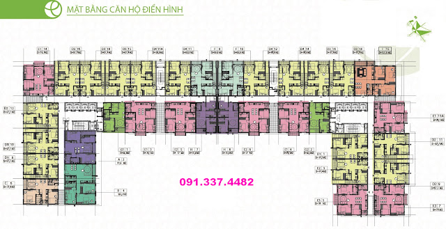 Mặt bằng thiết kế Hope Residence Phúc Đồng Long Biên
