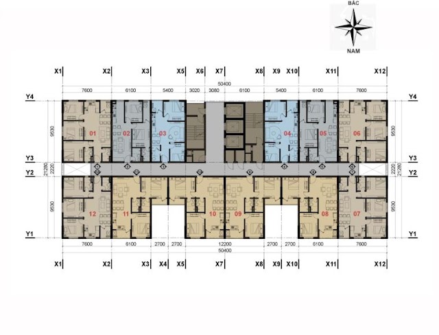 Thiết kế Tòa V4 & V5 nhà ở xã hội The Vesta Phú Lãm Hà Đông